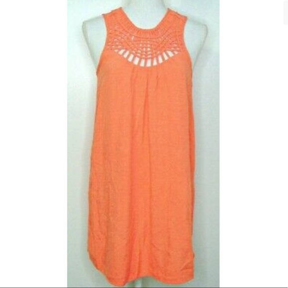 Peach Colored Cutout Dress - Picture 2 of 5